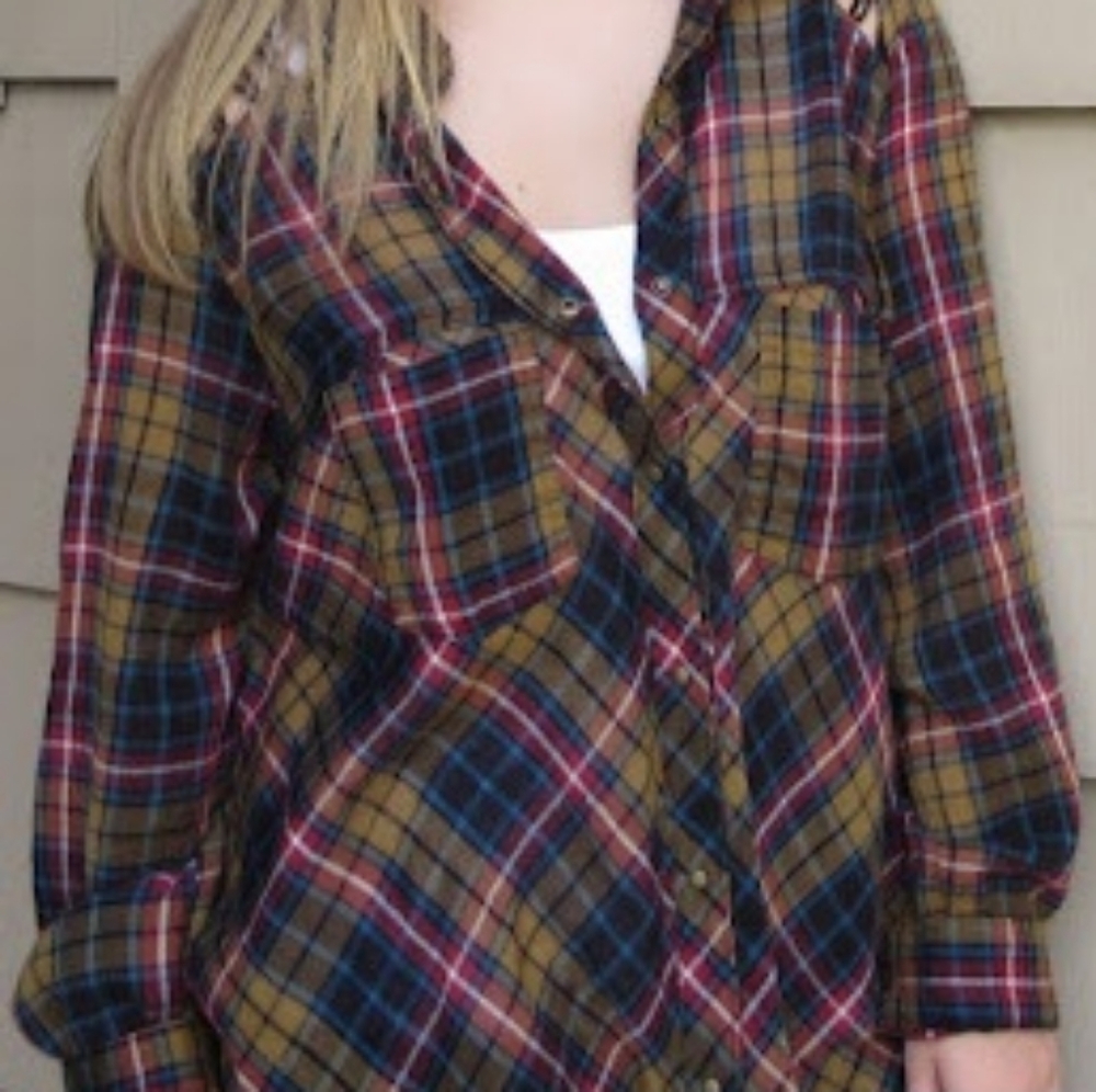 Free People Plaid Shirt